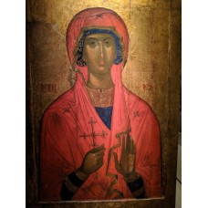 Icon of Saint Marina holding a cross